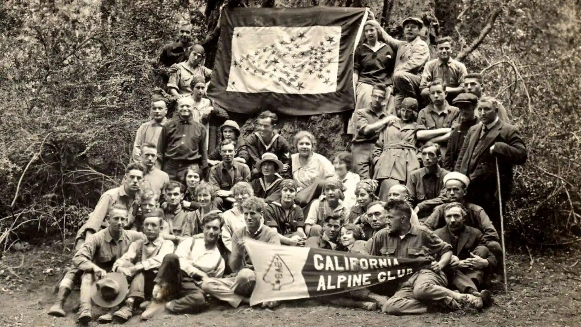 1917 Alpine Club Big Basin Star Flag For WW1